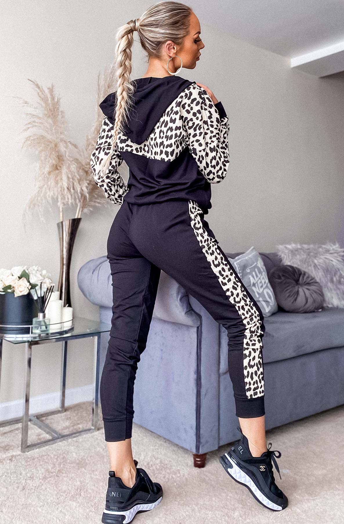 Animal Print Two piece Loungewear Set