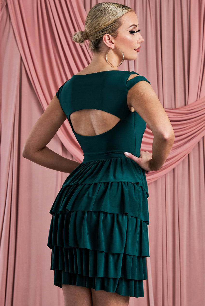 Green Frill Skirt Dress